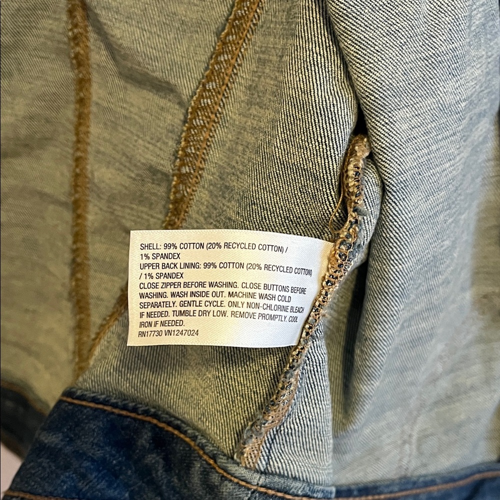 Wild Fable Dark Blue Jean Jacket - Picture 6 of 7